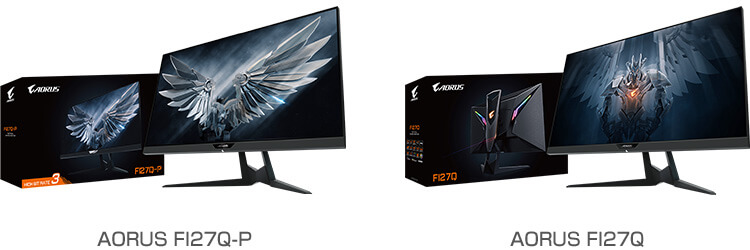 AORUS FI27Q-P、AORUS FI27Q 製品画像