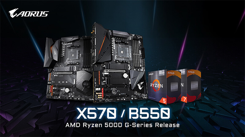 AMD Ryzen 5000Gシリーズプロセッサに対応した、GIGABYTE社製マザーボードの最新BIOS公開について