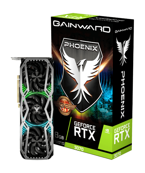 GAINWARD社製、NVIDIA® GeForce RTX™ 3070 GPU搭載と GeForce RTX