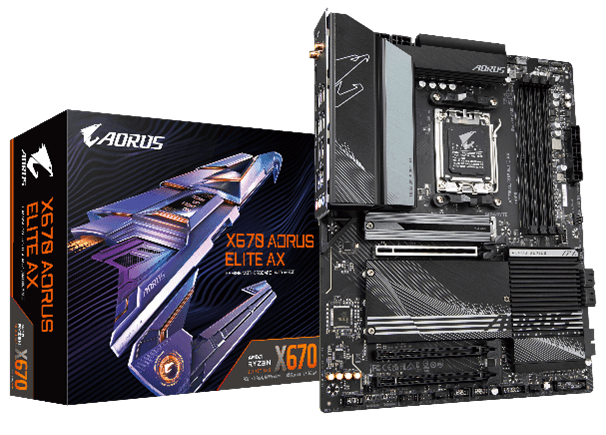 GIGABYTE社製、AMD X670チップセットを搭載した AORUSシリーズ 