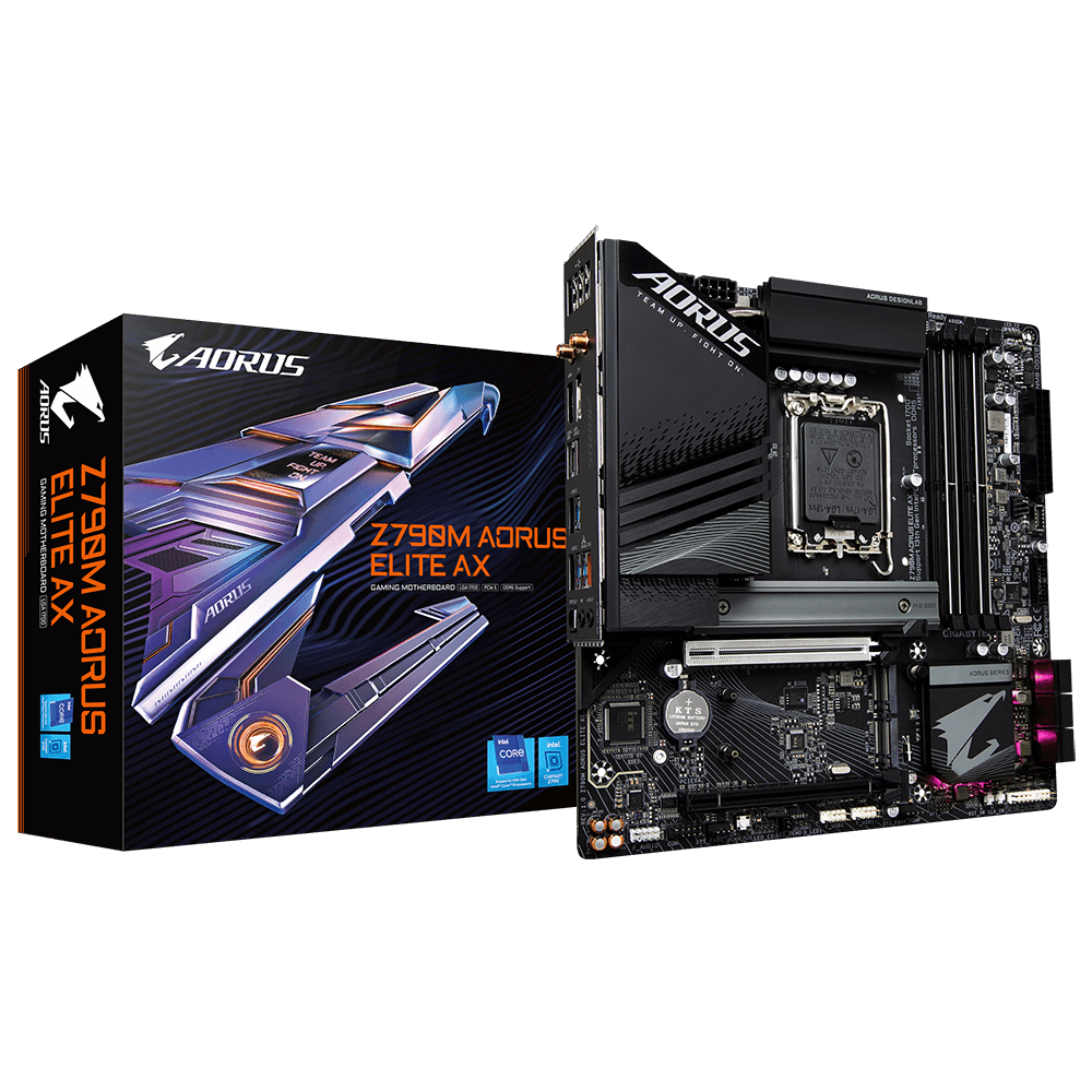 GIGABYTE Z790M AORUS ELITE AX Micro-ATXマザーボード MB5933-